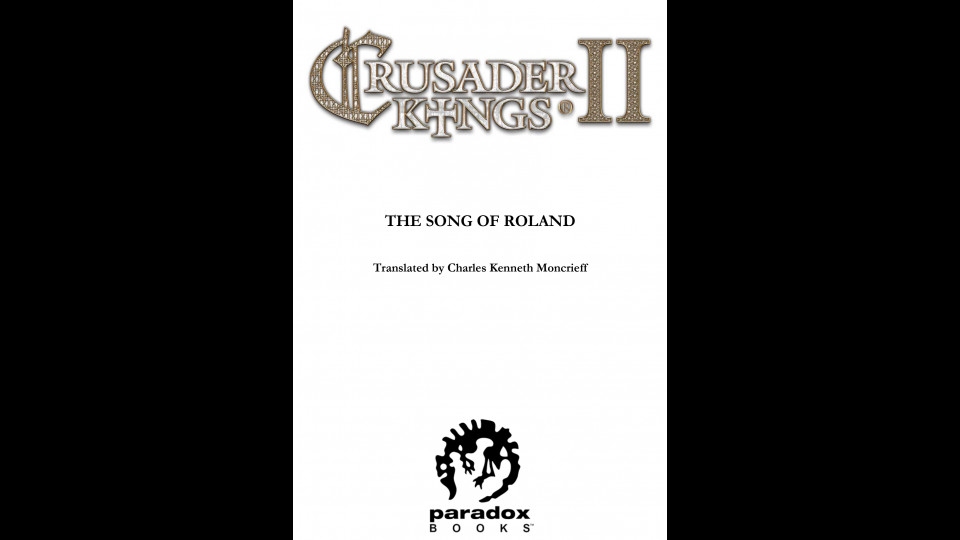Crusader Kings II: The Song of Roland E-Book