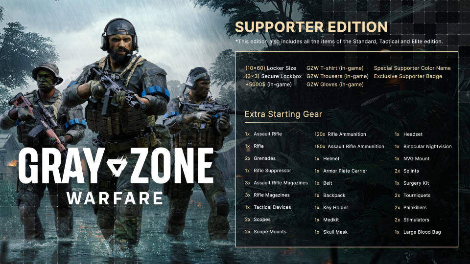 Gray Zone Warfare: Supporter Edition Upgrade