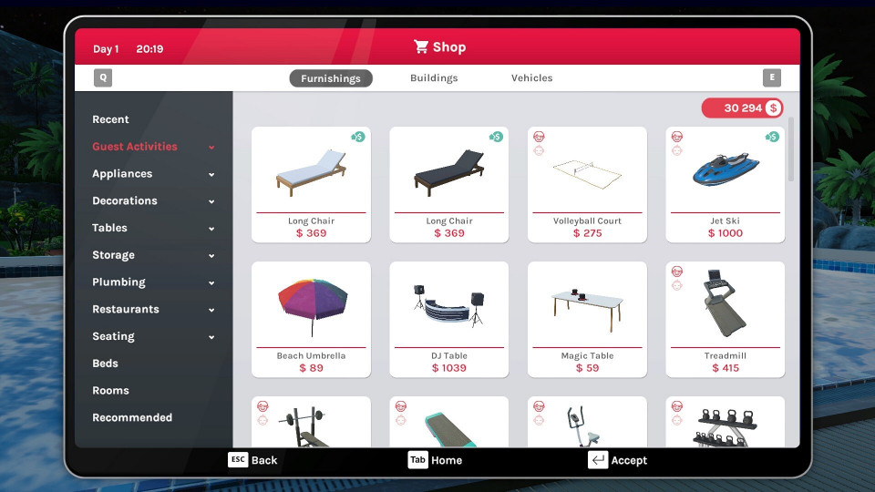 Hotel: A Resort Simulator