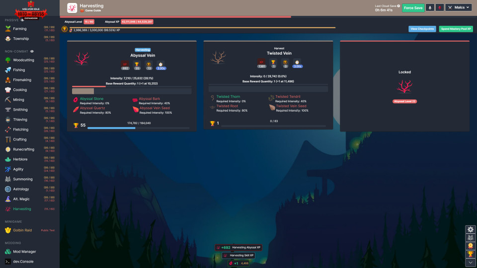 Melvor Idle: Into the Abyss