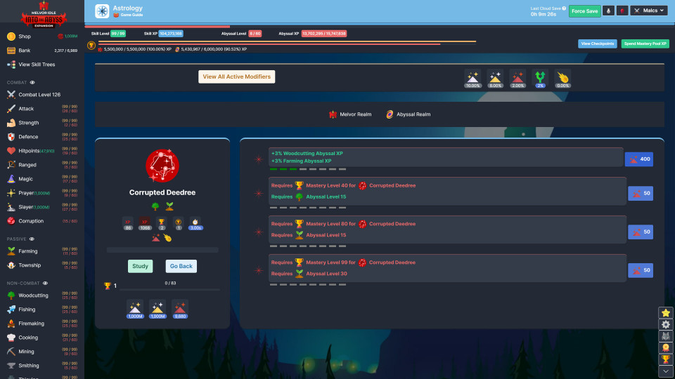 Melvor Idle: Into the Abyss