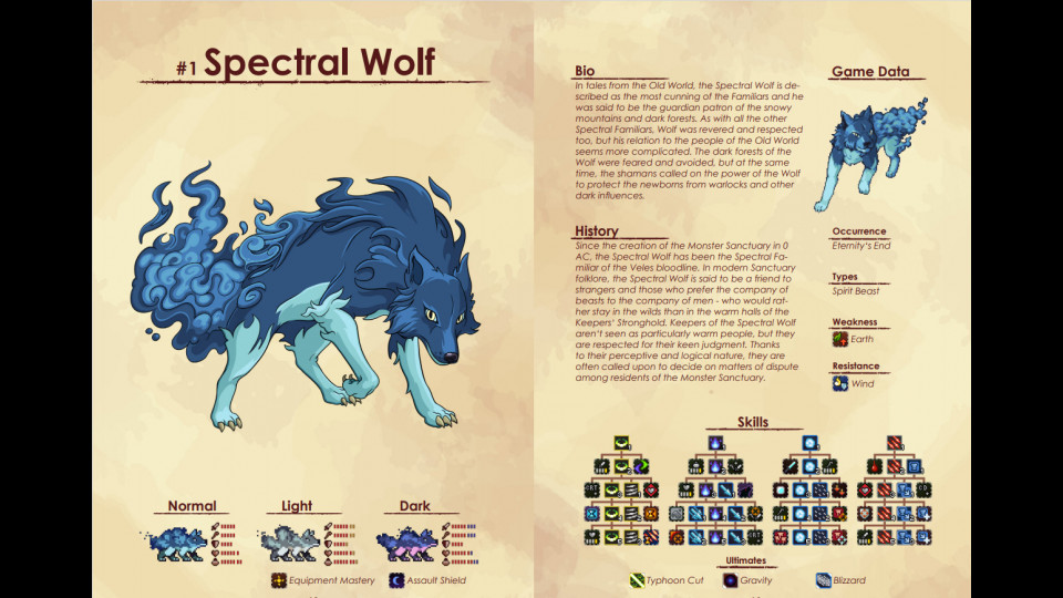 Monster Sanctuary - Monster Journal