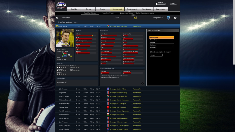 National Rugby Manager