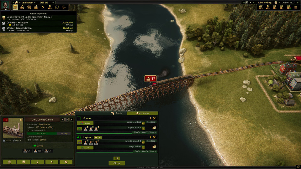 Railroad Corporation: All or Nothing