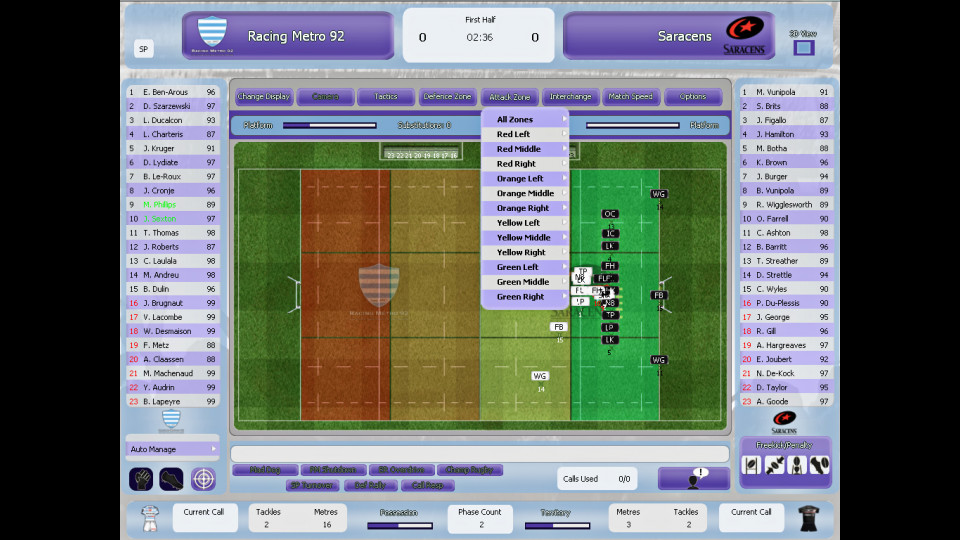 Rugby Union Team Manager 2015