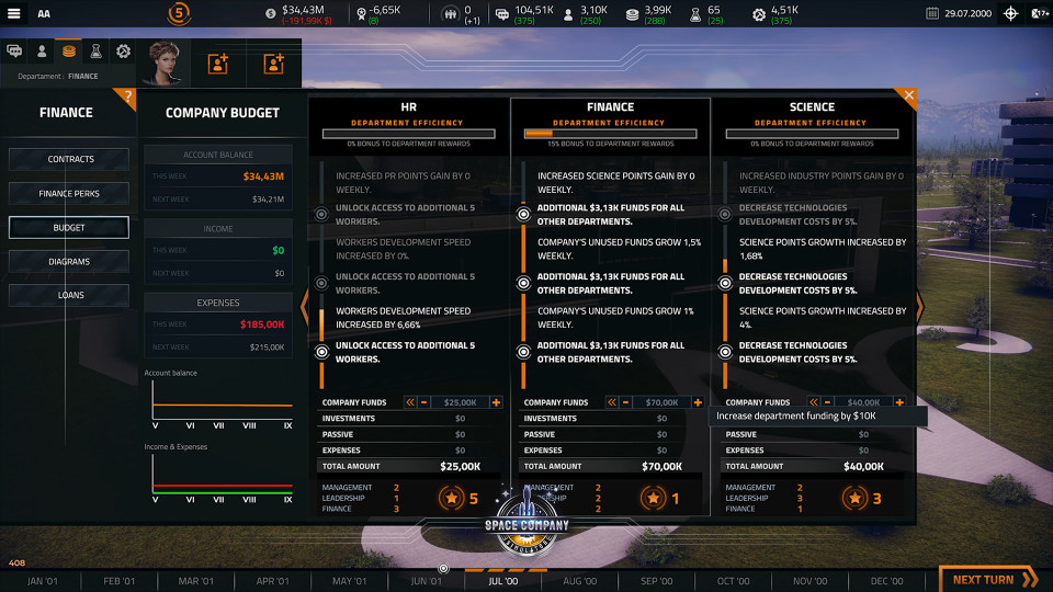 Space Company Simulator