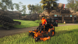 Lawn Mowing Simulator: Dino Safari