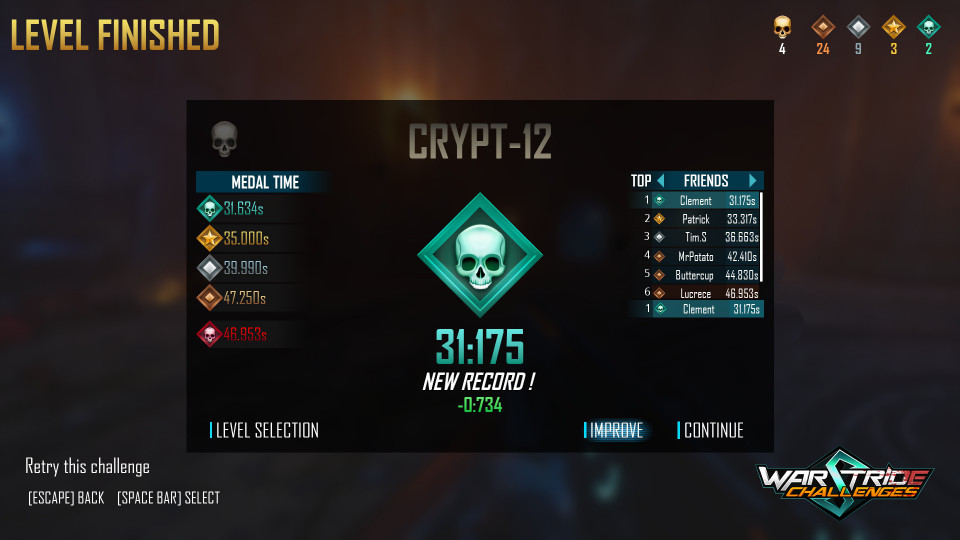 Warstride Challenges